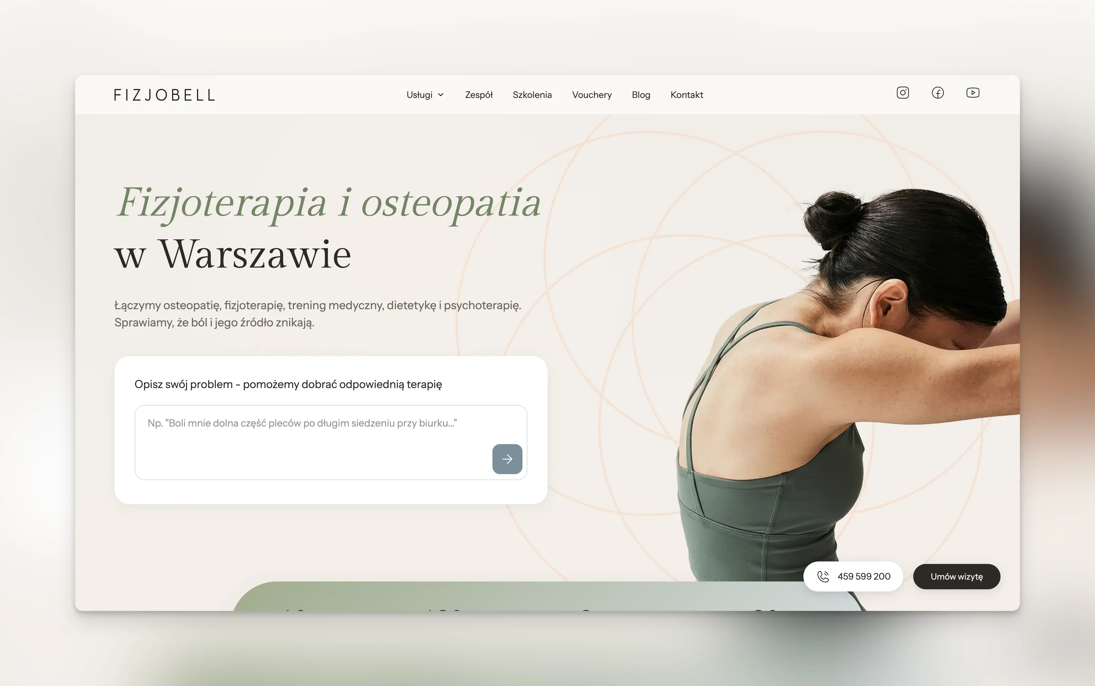 new fizjobell.pl website